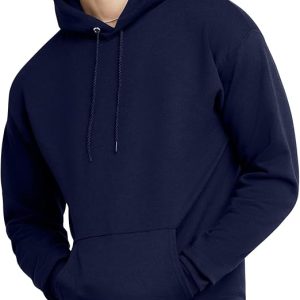 Hanes EcoSmart Hoodie, Midweight Fleece, Pullover Hooded Sweatshirt for Men