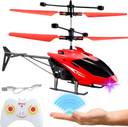 sky toys Remote control Helicopter toy with dual mode lighting & charging cable for kids  (Red)